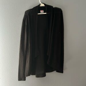 Total girl black cardigan.